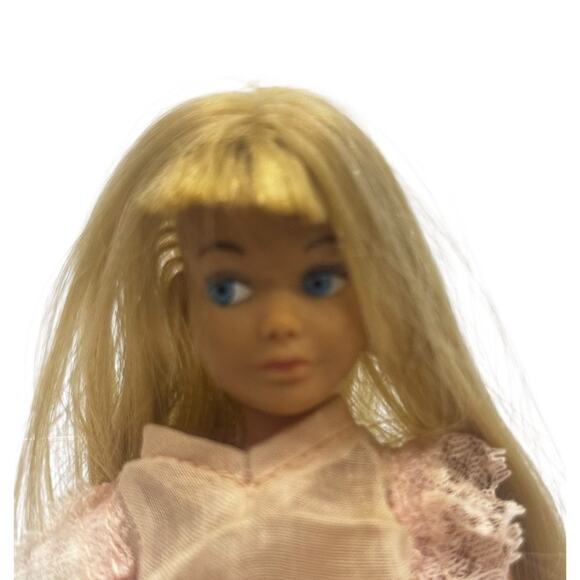 VTG Barbie 1963 Blonde Skipper Little Sister Doll Mattel Japan Handmade Clothes - Picture 1 of 8